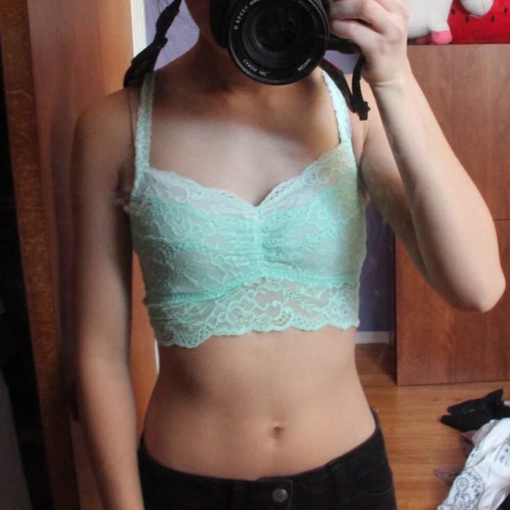VS Pink Mint Bralette S